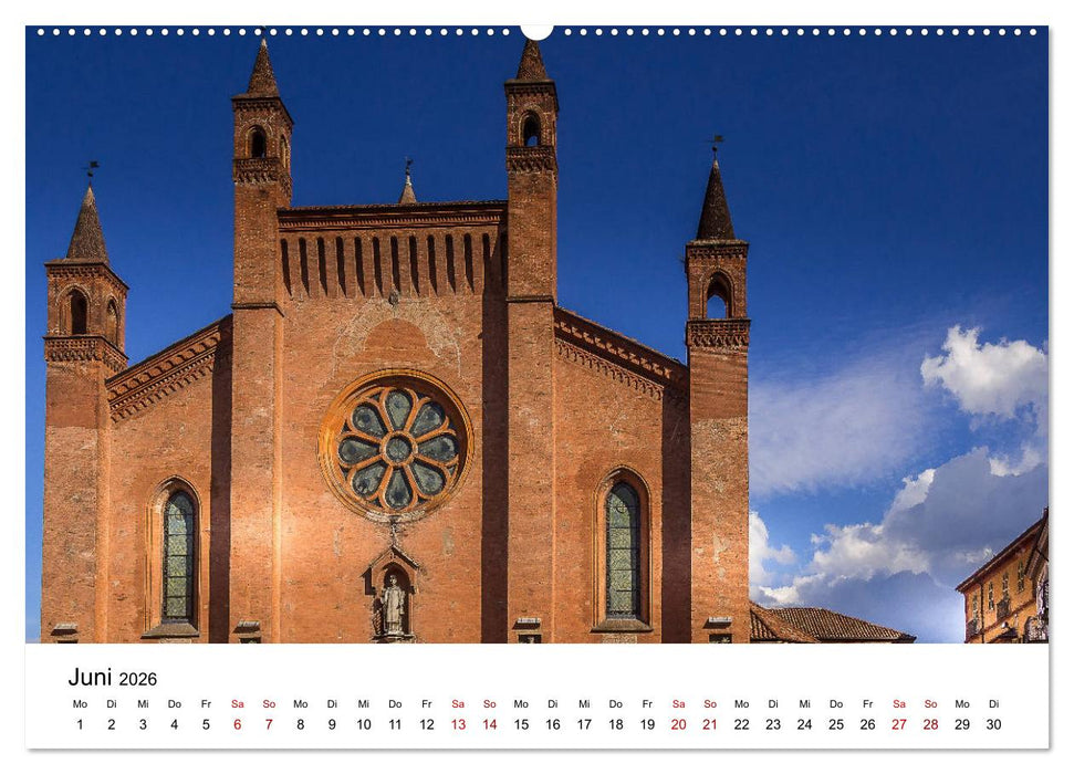 Piemont und Turin (CALVENDO Premium Wandkalender 2026)
