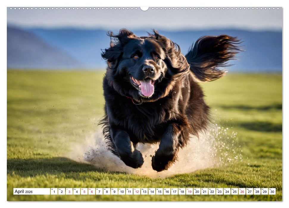 Neufundländer - Liebenswerte Bären (CALVENDO Wandkalender 2026)