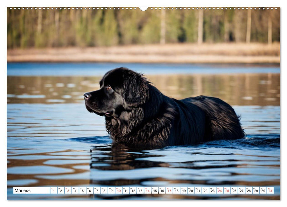 Neufundländer - Liebenswerte Bären (CALVENDO Wandkalender 2026)