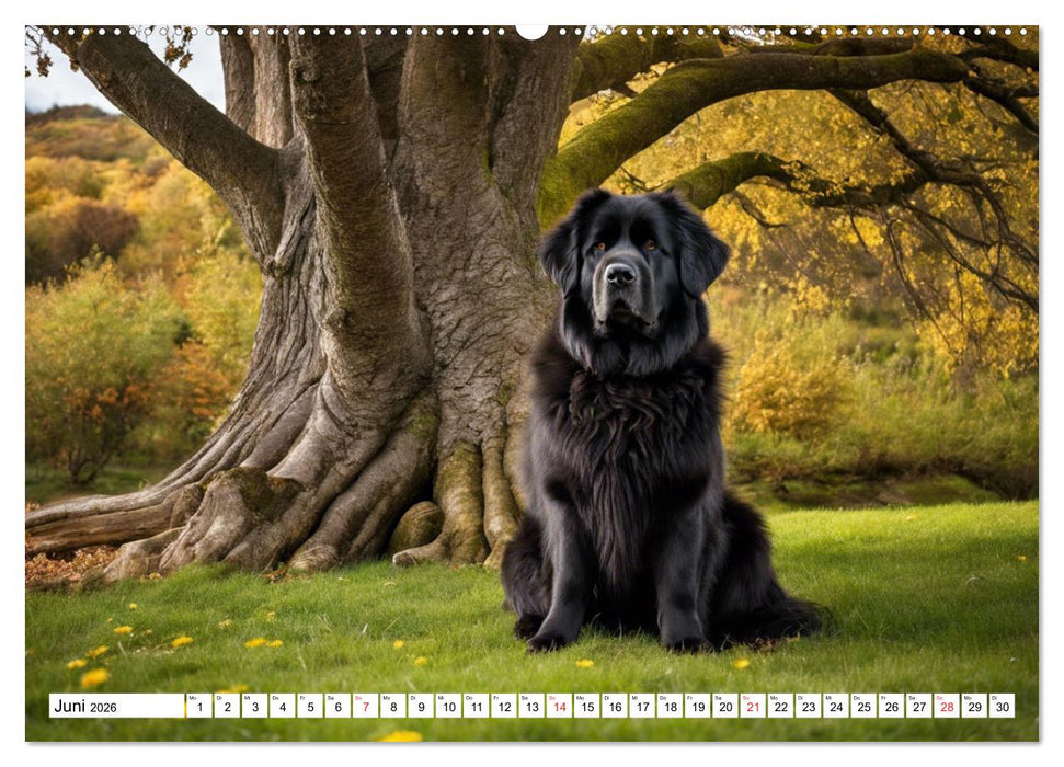 Neufundländer - Liebenswerte Bären (CALVENDO Wandkalender 2026)