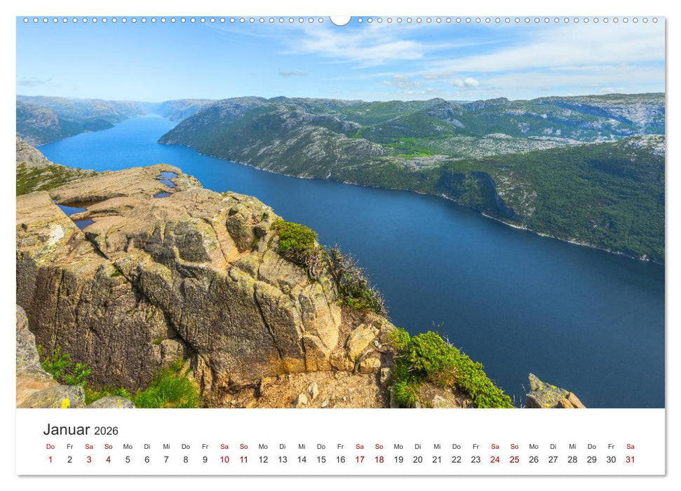 Norwegen - Landschaften und Fjorde im westlichen Norwegen (CALVENDO Premium Wandkalender 2026)