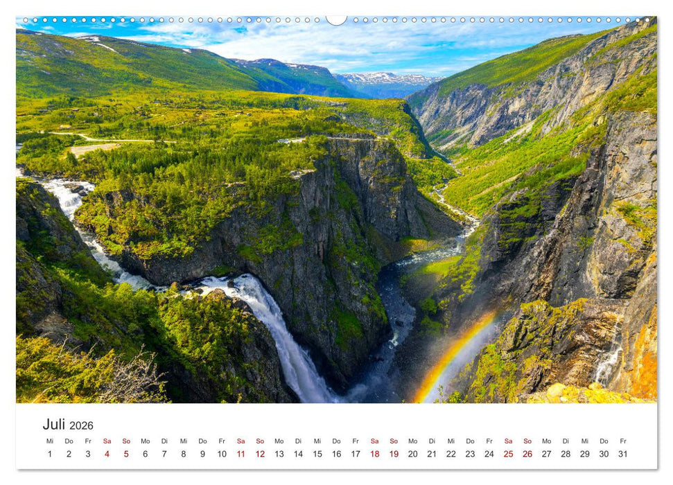 Norwegen - Landschaften und Fjorde im westlichen Norwegen (CALVENDO Premium Wandkalender 2026)