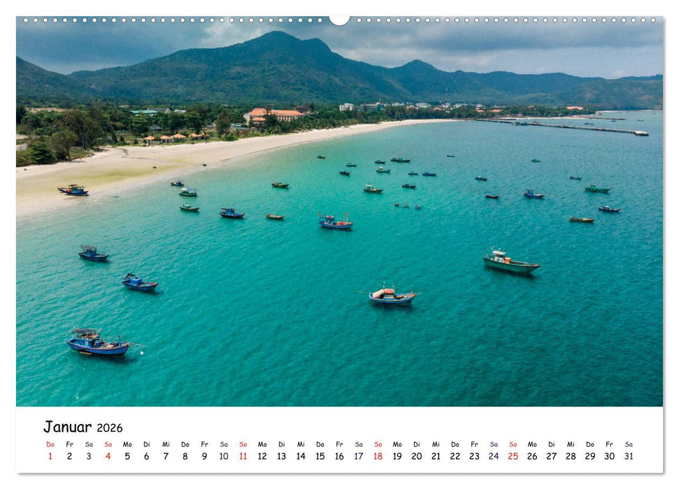 Vietnam aus der Luft (CALVENDO Premium Wandkalender 2026)