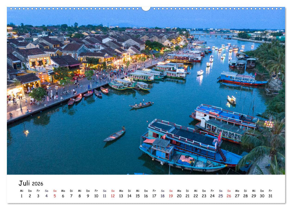 Vietnam aus der Luft (CALVENDO Premium Wandkalender 2026)