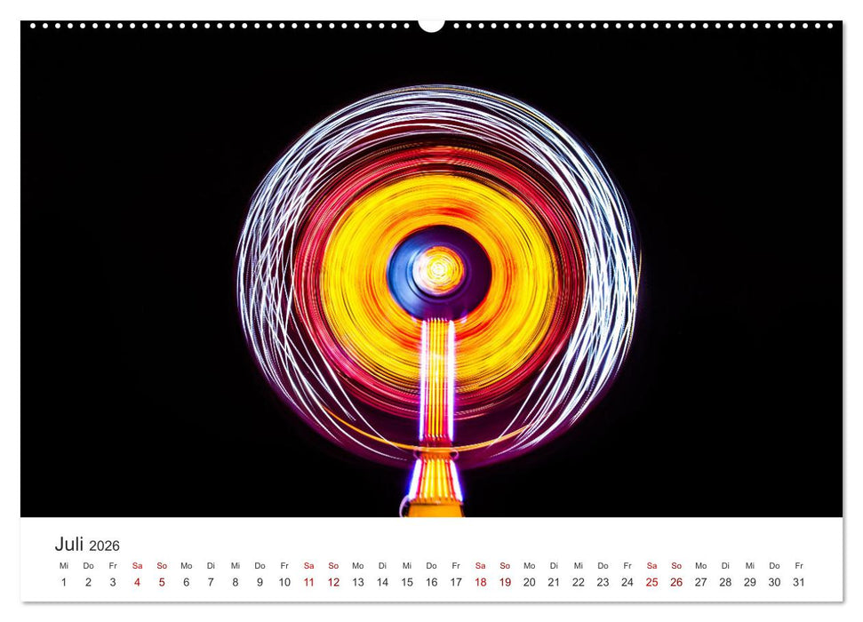 Lightpainting - Malen mit Licht und Zeit (CALVENDO Premium Wandkalender 2026)
