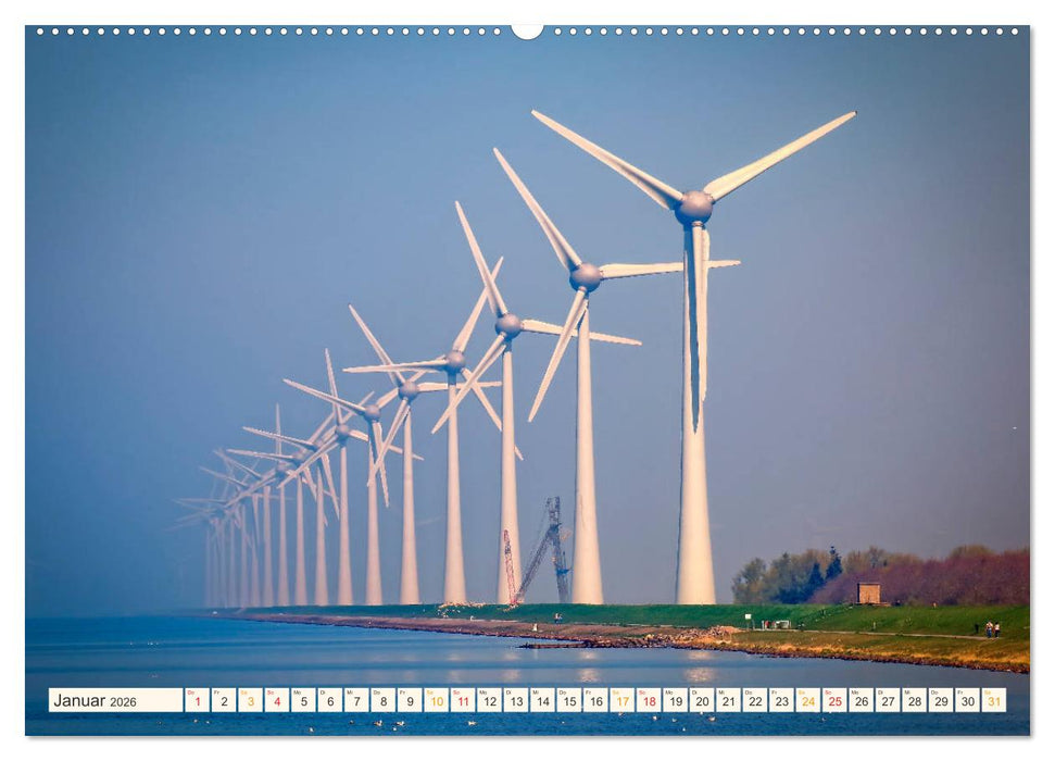 Windrad - Fluch und Segen (CALVENDO Premium Wandkalender 2026)