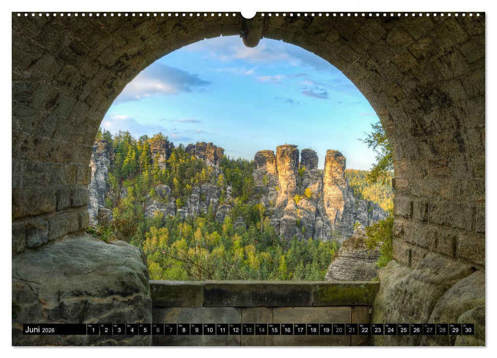 Wunderschönes Elbsandsteingebirge (CALVENDO Premium Wandkalender 2026)
