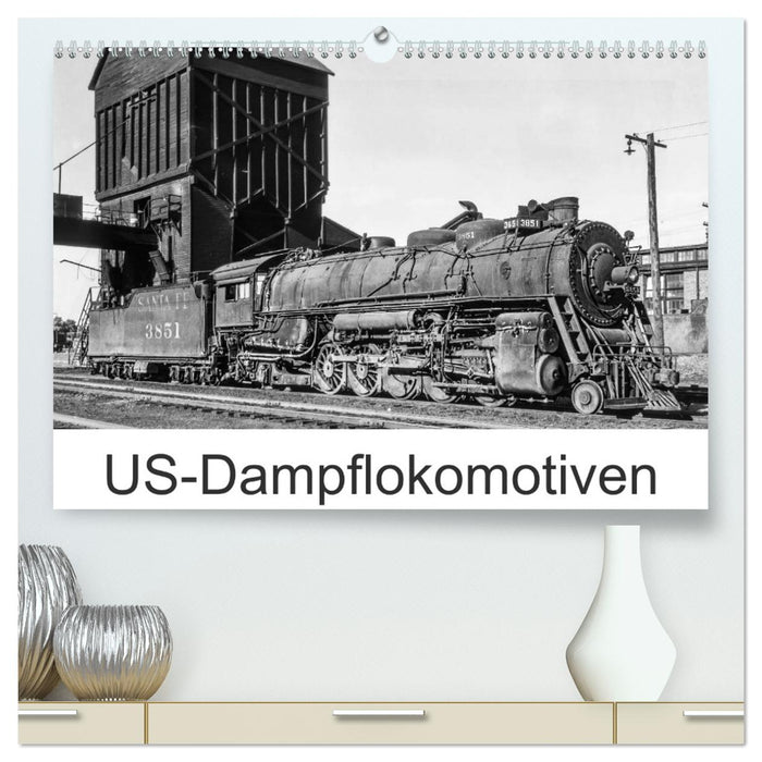 US-Dampflokomotiven (CALVENDO Premium Wandkalender 2026)