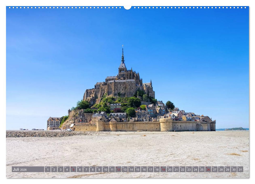 Le Mont-Saint-Michel - Sagenumwobener Klosterberg im Watt (CALVENDO Premium Wandkalender 2026)