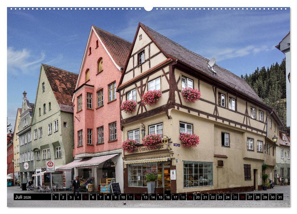 Das Allgäu - Seine malerischen Altstädte (CALVENDO Premium Wandkalender 2026)