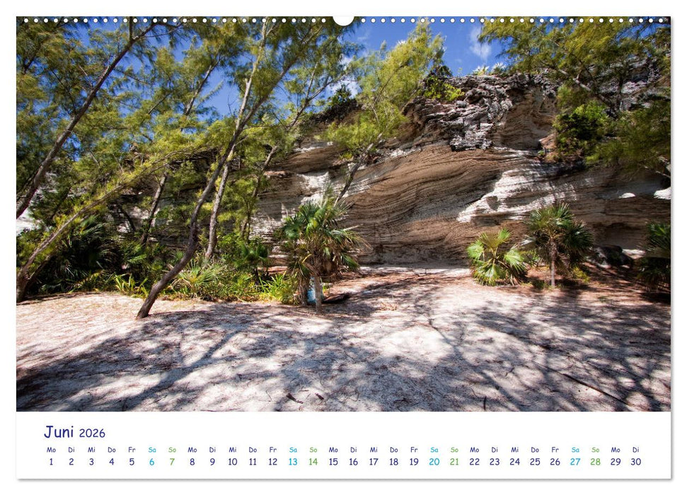 Bahamas-Eleuthera unterwegs am Lighthouse Beach (CALVENDO Premium Wandkalender 2026)