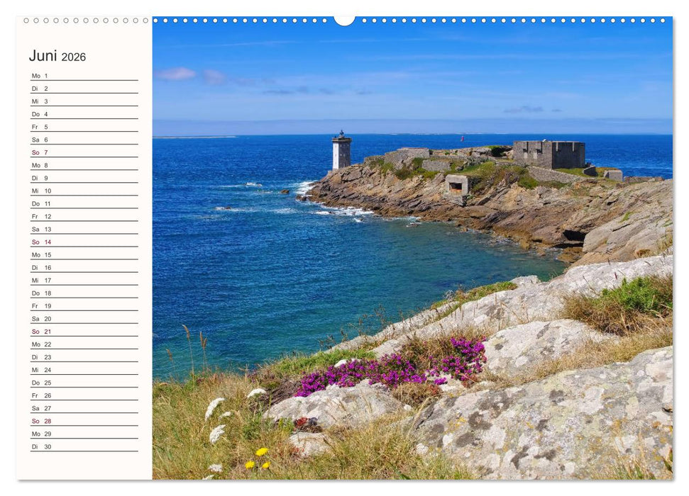 Leuchttürme - Wegweiser an der bretonischen Küste (CALVENDO Premium Wandkalender 2026)