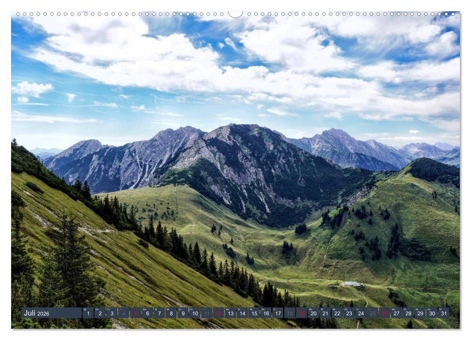 Allgäuer Bergidyll (CALVENDO Premium Wandkalender 2026)