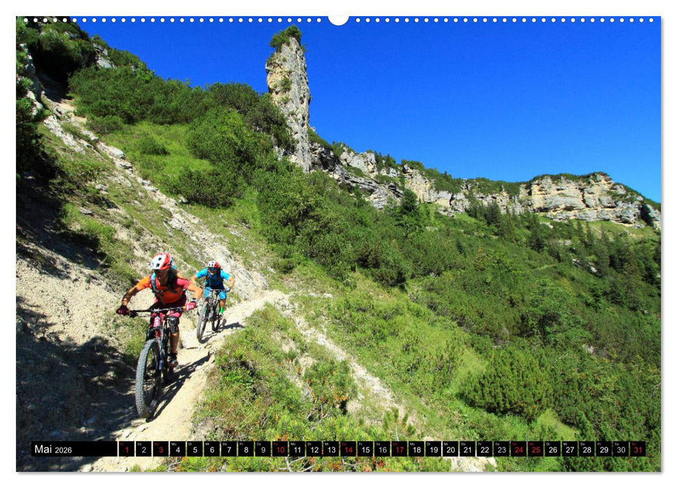 Mountainbike Traumpfade (CALVENDO Premium Wandkalender 2026)