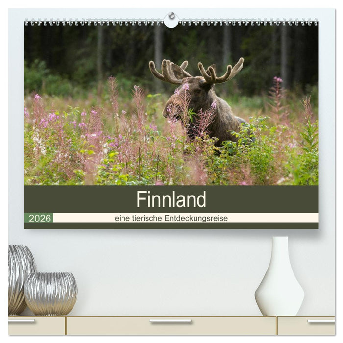 Finnland: eine tierische Entdeckungsreise (CALVENDO Premium Wandkalender 2026)