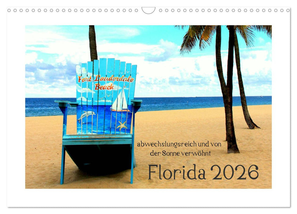 Florida 2026 abwechslungsreich und von der Sonne verwöhnt (CALVENDO Wandkalender 2026)