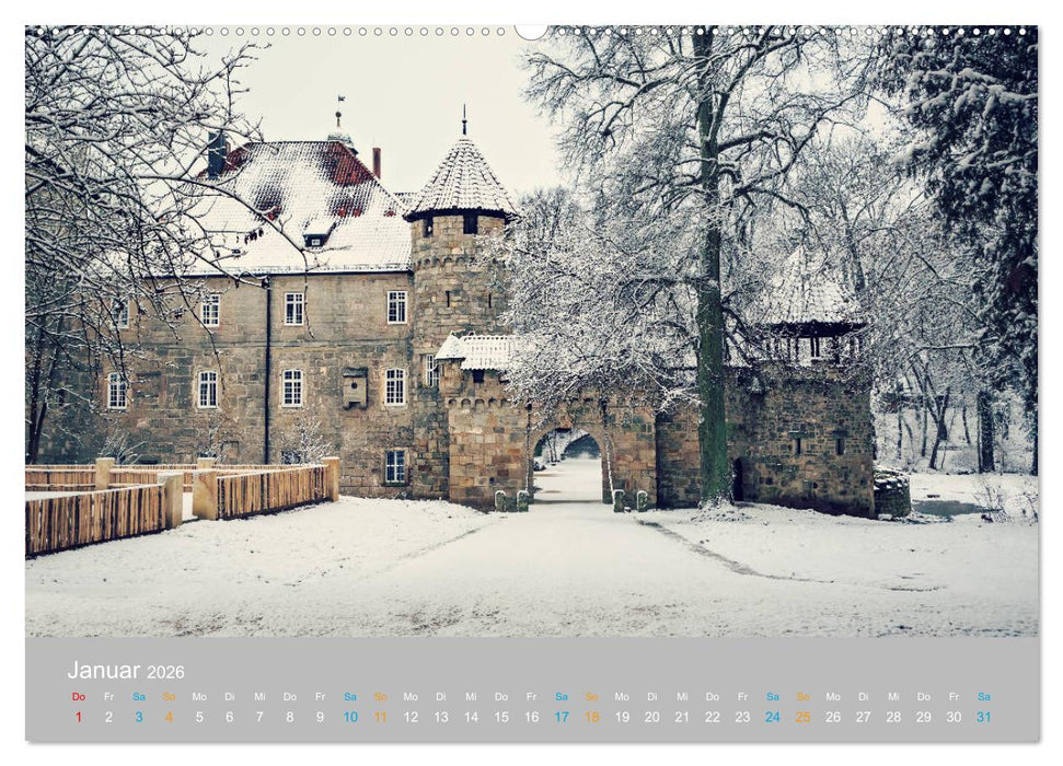 Coburger Land - Burgen und Schlösser (CALVENDO Premium Wandkalender 2026)