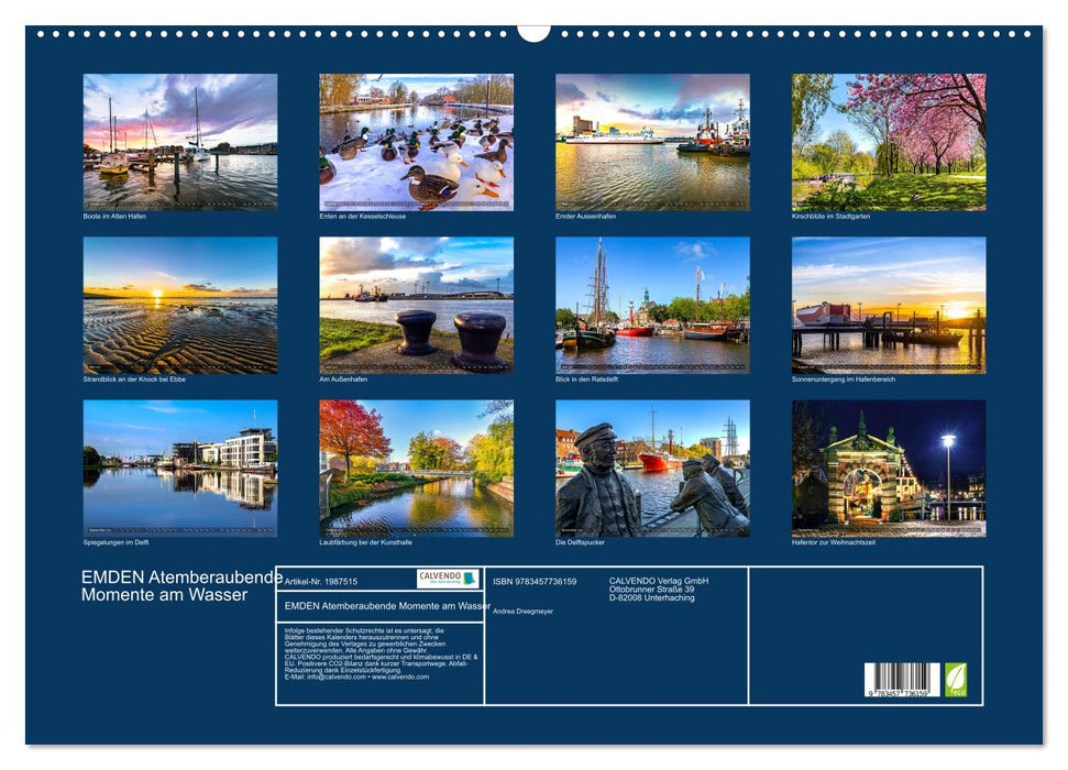 EMDEN Atemberaubende Momente am Wasser (CALVENDO Wandkalender 2026)