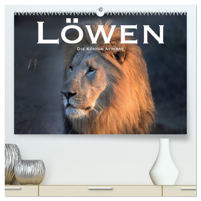 Löwen. Die Könige Afrikas (CALVENDO Premium Wandkalender 2026)