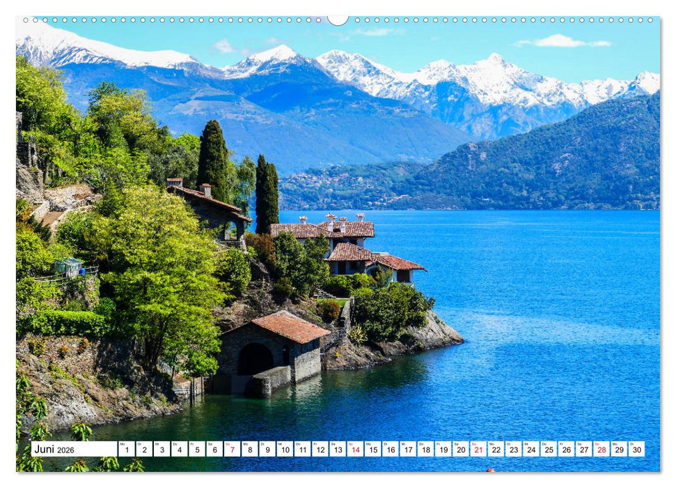 Bezaubernder Comer See (CALVENDO Premium Wandkalender 2026)