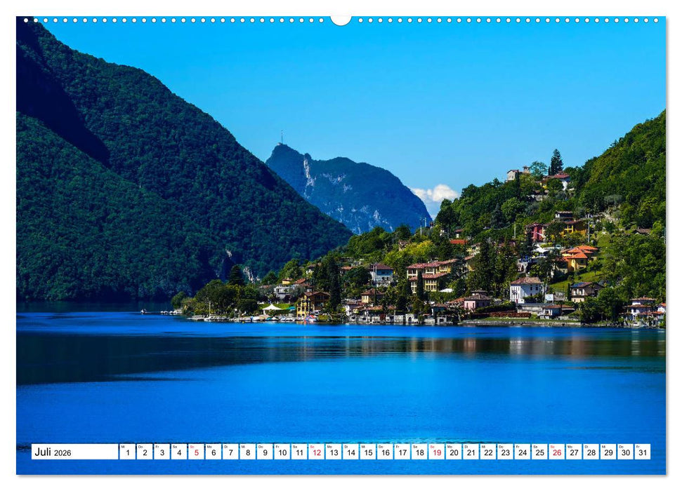 Impressionen vom Luganer See (CALVENDO Premium Wandkalender 2026)
