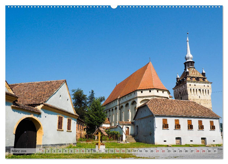 Schäßburg und Mediasch - Streifzüge durch Transilvanien (CALVENDO Premium Wandkalender 2026)