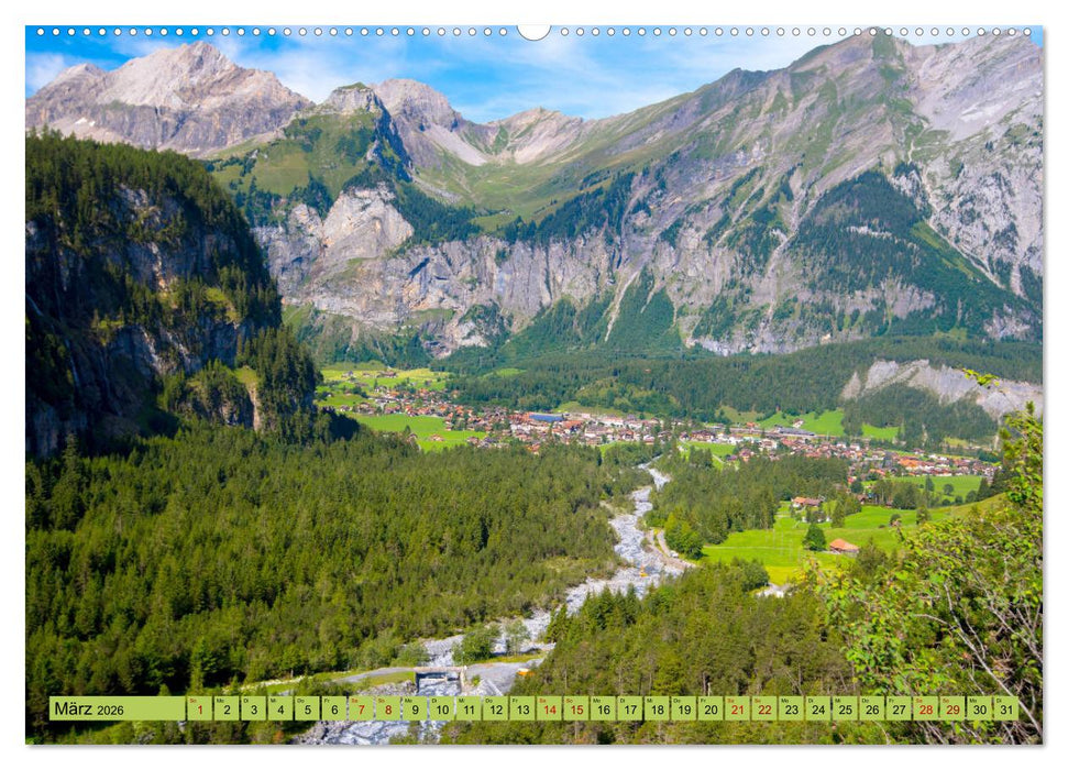 Alpentraum Kandersteg (CALVENDO Premium Wandkalender 2026)