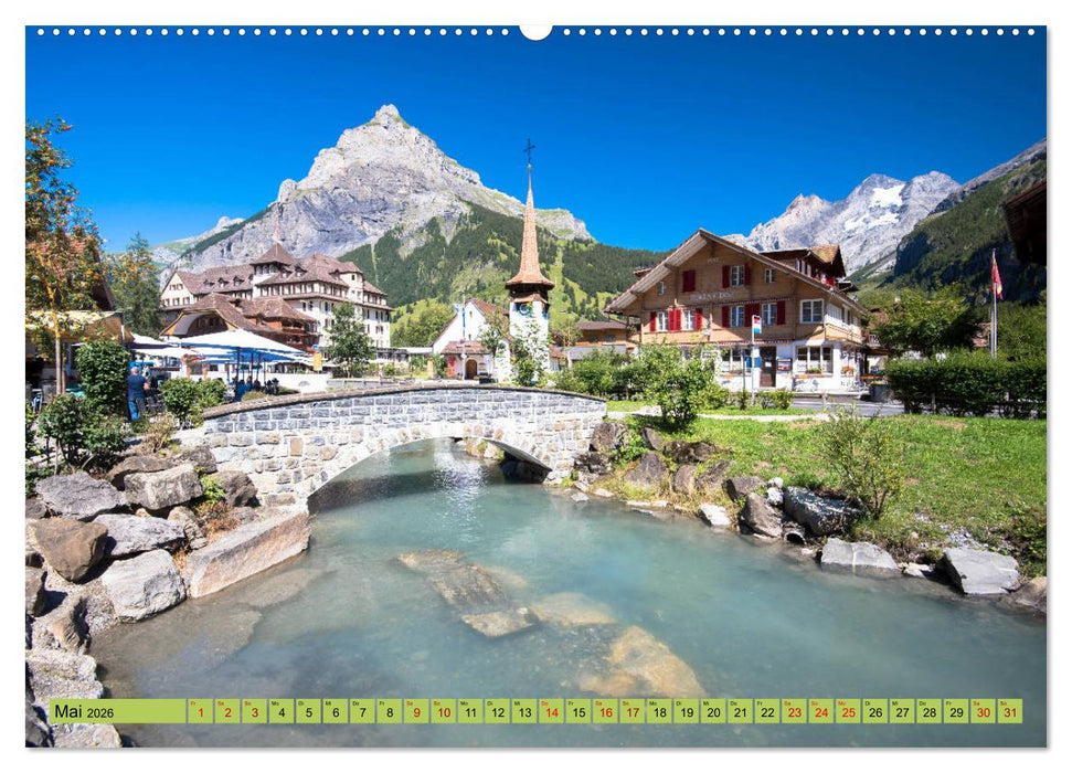 Alpentraum Kandersteg (CALVENDO Premium Wandkalender 2026)