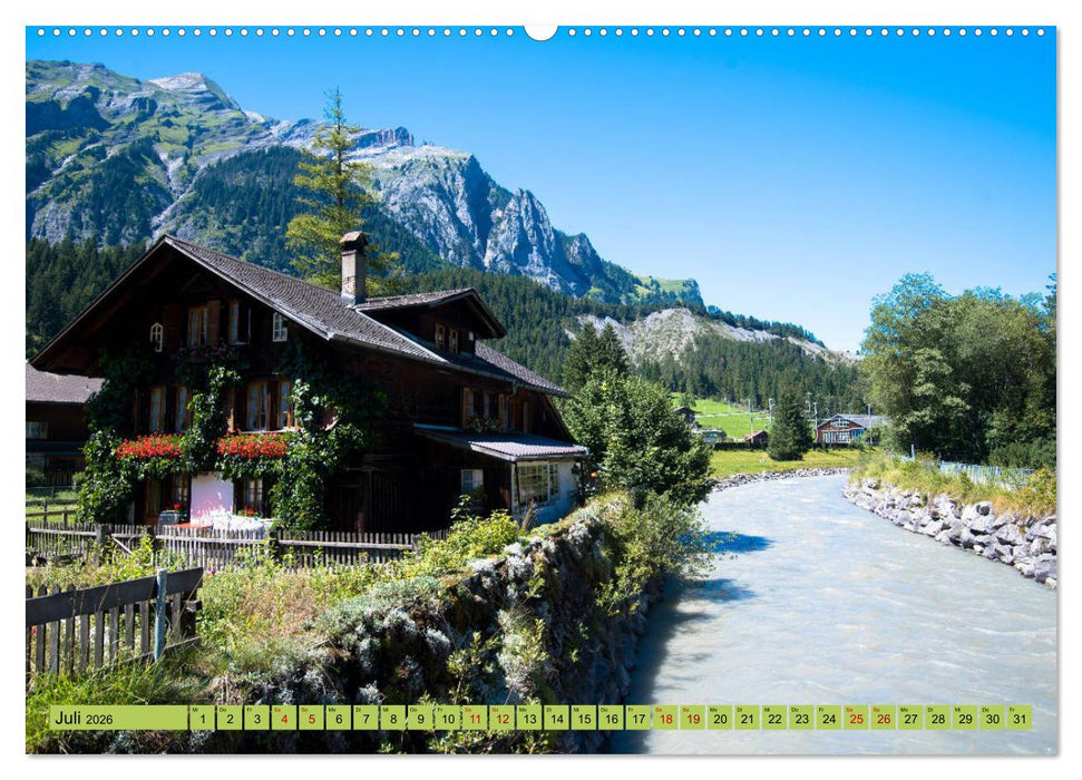 Alpentraum Kandersteg (CALVENDO Premium Wandkalender 2026)