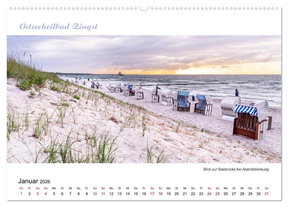 Panorama-Blick Fischland-Darss-Zingst (CALVENDO Premium Wandkalender 2026)