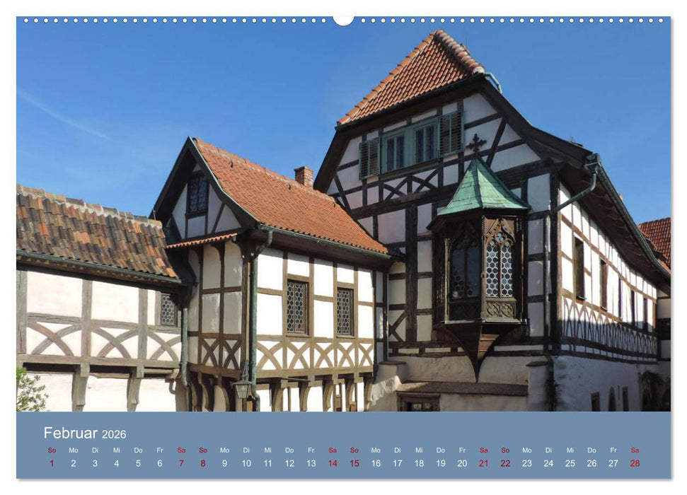Die Wartburg - Weltkulturerbe im Herzen Deutschlands (CALVENDO Premium Wandkalender 2026)