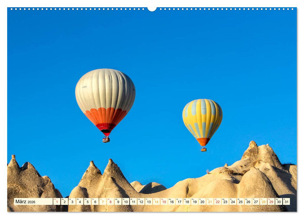 Mit dem Ballon über Kappadokien (CALVENDO Premium Wandkalender 2026)