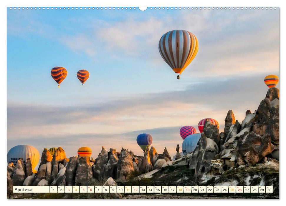 Mit dem Ballon über Kappadokien (CALVENDO Premium Wandkalender 2026)