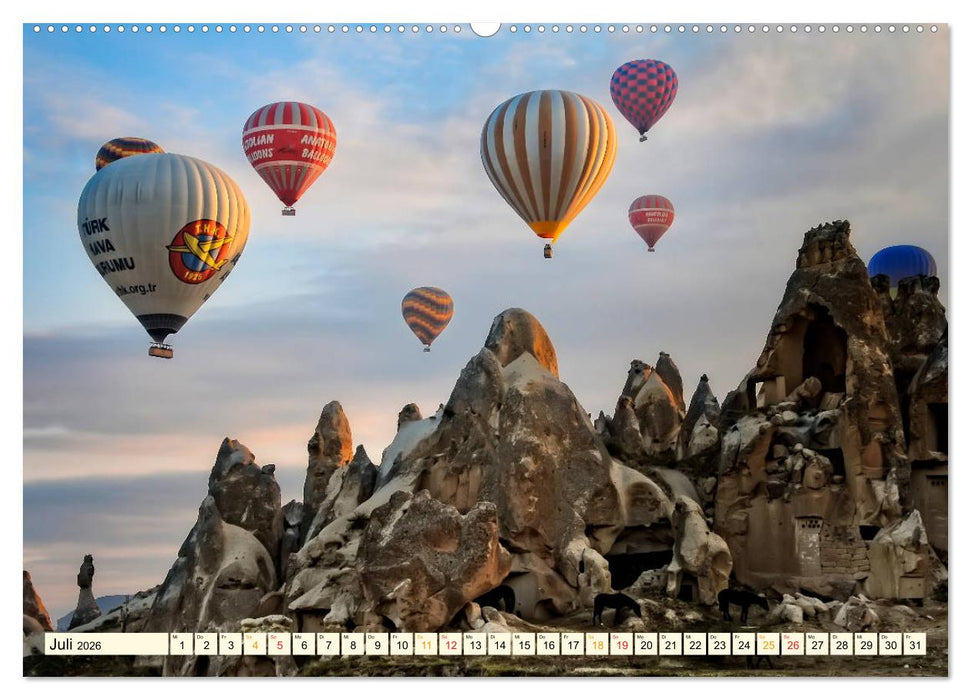 Mit dem Ballon über Kappadokien (CALVENDO Premium Wandkalender 2026)