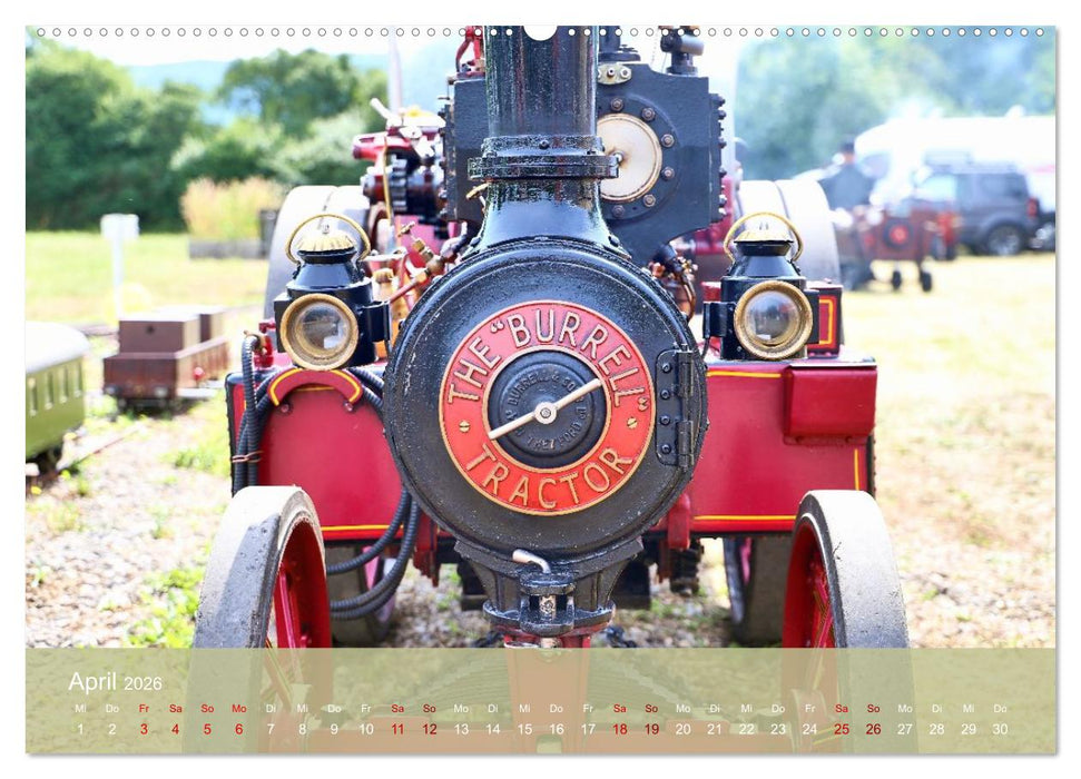 Dampftraktormodelle 1:3 beim Dampfmodellbautreffen in Bisingen (CALVENDO Premium Wandkalender 2026)