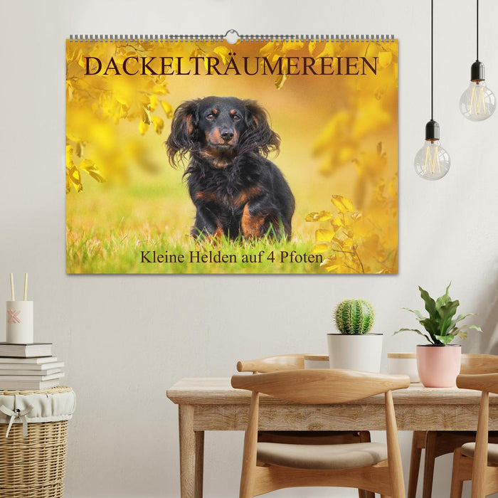 Dackelträumereien - Kleine Helden auf 4 Pfoten (CALVENDO Wandkalender 2026)