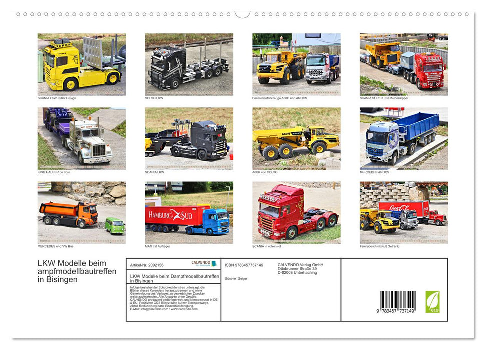 LKW Modelle beim Dampfmodellbautreffen in Bisingen (CALVENDO Premium Wandkalender 2026)