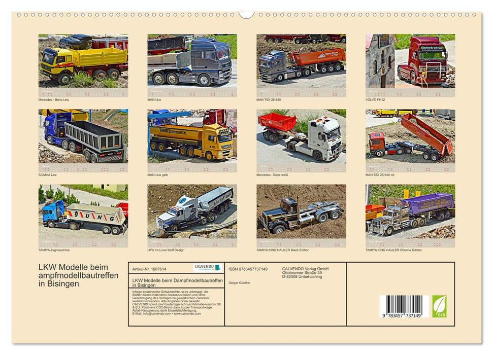 LKW Modelle beim Dampfmodellbautreffen in Bisingen (CALVENDO Premium Wandkalender 2026)