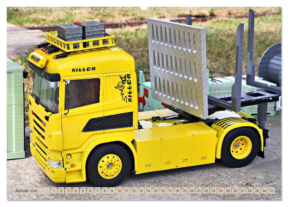 LKW Modelle beim Dampfmodellbautreffen in Bisingen (CALVENDO Premium Wandkalender 2026)