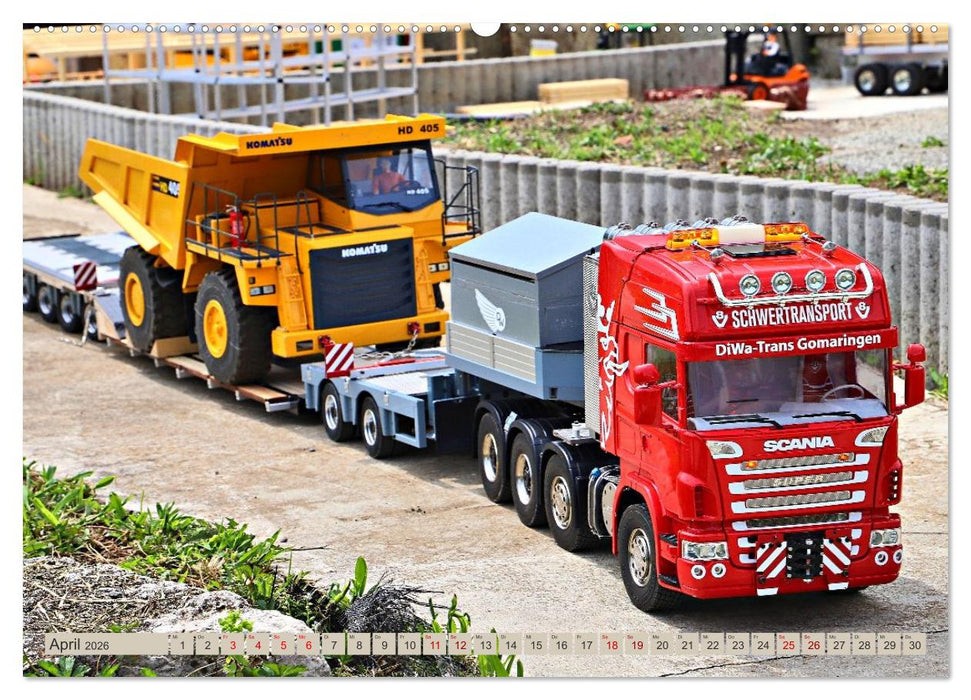 LKW Modelle beim Dampfmodellbautreffen in Bisingen (CALVENDO Premium Wandkalender 2026)