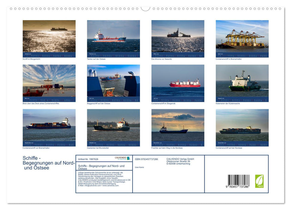 Schiffe - Begegnungen auf Nord- und Ostsee (CALVENDO Premium Wandkalender 2026)