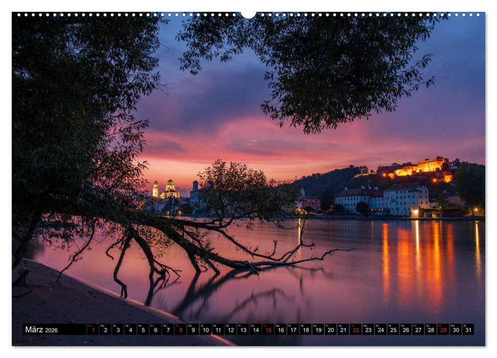 Passau - Die Dreiflüssestadt (CALVENDO Wandkalender 2026)