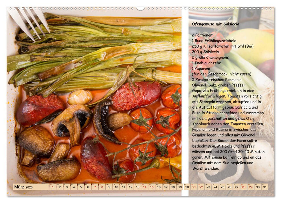 Low Carb 2.0 - Leichte Rezepte zum Selberkochen (CALVENDO Premium Wandkalender 2026)