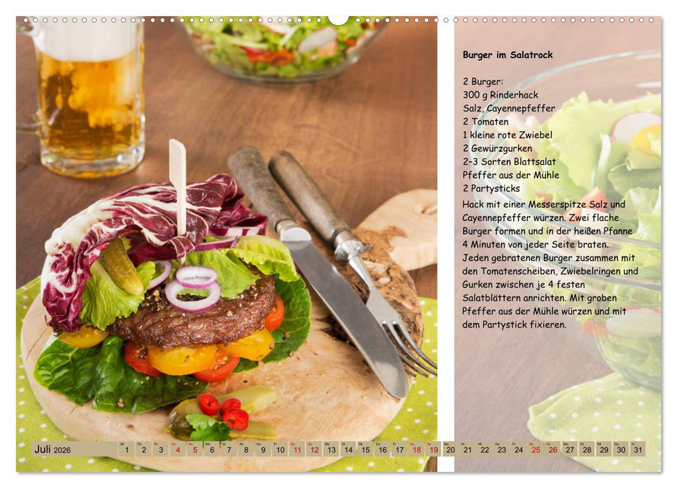 Low Carb 2.0 - Leichte Rezepte zum Selberkochen (CALVENDO Premium Wandkalender 2026)