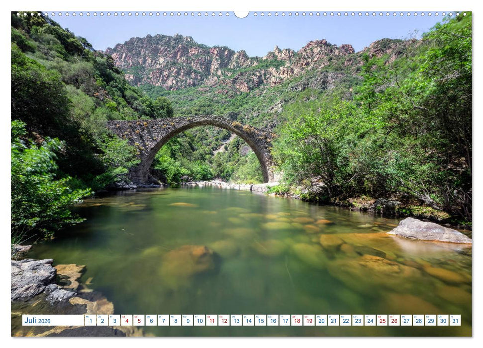 Korsika, das wilde Inselparadies im Mittelmeer (CALVENDO Premium Wandkalender 2026)