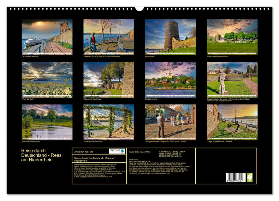 Reise durch Deutschland - Rees am Niederrhein (CALVENDO Wandkalender 2026)