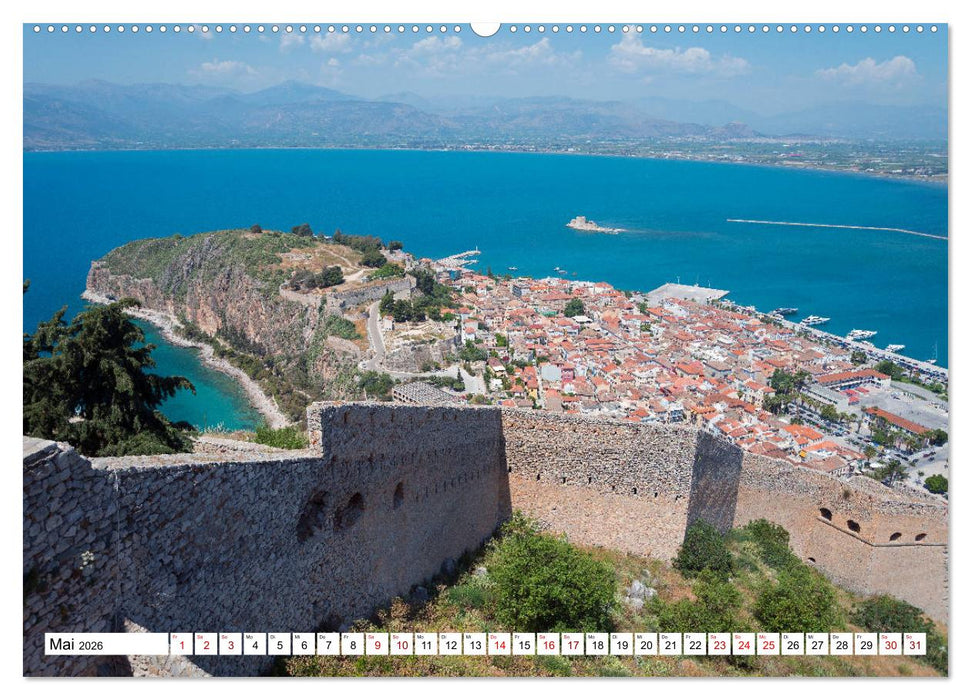 DER PELOPONNES (CALVENDO Premium Wandkalender 2026)