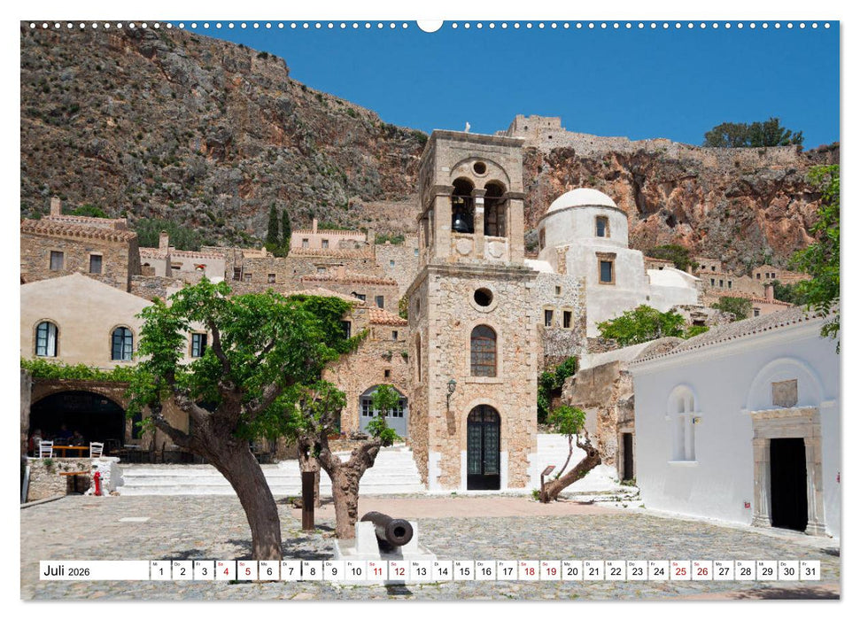 DER PELOPONNES (CALVENDO Premium Wandkalender 2026)