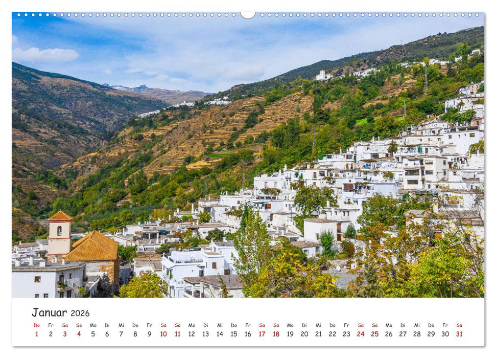 Andalusien - Weiße Dörfer und wilde Natur (CALVENDO Premium Wandkalender 2026)