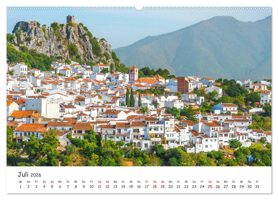 Andalusien - Weiße Dörfer und wilde Natur (CALVENDO Premium Wandkalender 2026)
